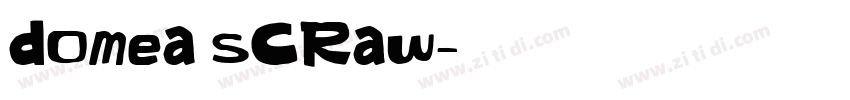 domea scraw字体转换